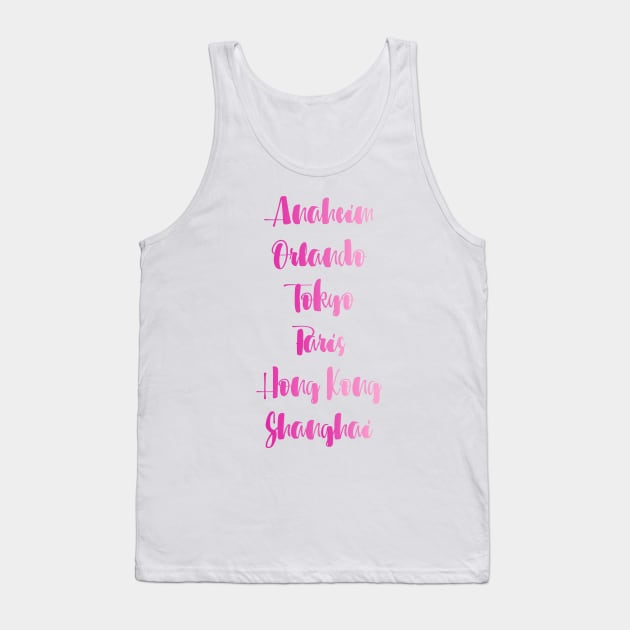 Parks Around The World Tank Top by heelsplusears